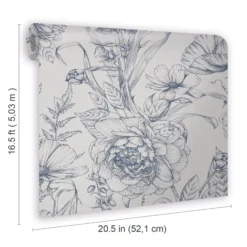 GoodHome Carnanton Navy Floral Metallic Effect Smooth Wallpaper 13 GoodHome Carnanton Navy Floral Metallic Effect Smooth Wallpaper -Trade Point Sale goodhome carnanton navy floral metallic effect smooth wallpaper5059340410593 02t