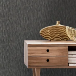 GoodHome Ciral Black Plains Metallic Effect Textured Wallpaper -Trade Point Sale goodhome ciral black plains metallic effect textured wallpaper5059340408910 21i