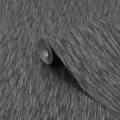 GoodHome Ciral Black Plains Metallic Effect Textured Wallpaper -Trade Point Sale goodhome ciral black plains metallic effect textured wallpaper5059340408910 36c