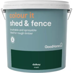 GoodHome Colour It Dalkey Matt Fence & Shed Stain, 9L