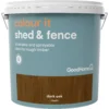 GoodHome Colour It Dark Oak Matt Fence & Shed Stain, 9L -Trade Point Sale goodhome colour it dark oak matt fence shed stain 9l5036581089184 02c