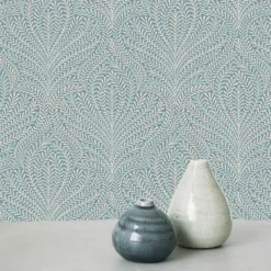 GoodHome Danbu Dark Teal Ornamental Metallic Effect Textured Wallpaper -Trade Point Sale goodhome danbu dark teal ornamental metallic effect textured wallpaper5059340408996 01i