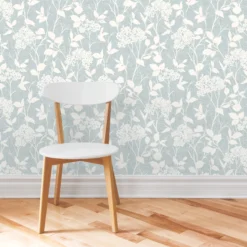 GoodHome Danesfield Blue Leaves Smooth Wallpaper -Trade Point Sale goodhome danesfield blue leaves smooth wallpaper5059340410692 20i