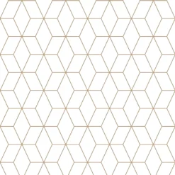 GoodHome Donnington Cream Geometric Metallic Effect Smooth Wallpaper -Trade Point Sale goodhome donnington cream geometric metallic effect smooth wallpaper5059340410340 02c