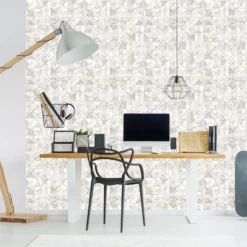 GoodHome Eudya Grey & White Geometric Metallic Effect Textured Wallpaper -Trade Point Sale goodhome eudya grey white geometric metallic effect textured wallpaper5059340409207 01i