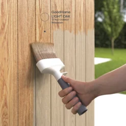 GoodHome Extreme Outdoor Light Oak Satin Quick Dry Wood Stain, 750ml -Trade Point Sale goodhome extreme outdoor light oak satin quick dry wood stain 750ml5059340297484 19i EN 2022