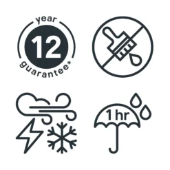 GoodHome Extreme Outdoor Rustic Oak Satin Quick Dry Wood Stain, 2.5L -Trade Point Sale goodhome extreme outdoor rustic oak satin quick dry wood stain 2 5l5059340297545 03t