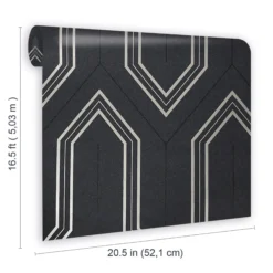 GoodHome Lisle Charcoal Geometric Metallic Effect Textured Wallpaper 13 GoodHome Lisle Charcoal Geometric Metallic Effect Textured Wallpaper -Trade Point Sale goodhome lisle charcoal geometric metallic effect textured wallpaper5059340410432 02t