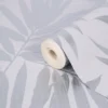 GoodHome Loroco Grey Leaves Silver Effect Textured Wallpaper -Trade Point Sale goodhome loroco grey leaves silver effect textured wallpaper3663602561118 36c bq