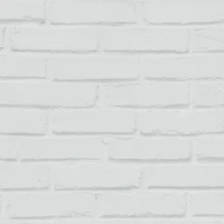 GoodHome Luynes White Brick Stone Effect Textured Wallpaper -Trade Point Sale goodhome luynes white brick stone effect textured wallpaper3663602559641 38c bq