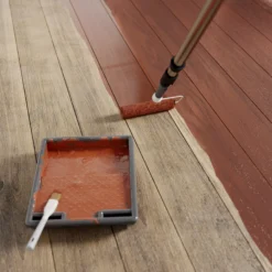 GoodHome Mahogany Satin Floor Wood Varnish, 2.5L -Trade Point Sale goodhome mahogany satin floor wood varnish 2 5l5059340487007 02i