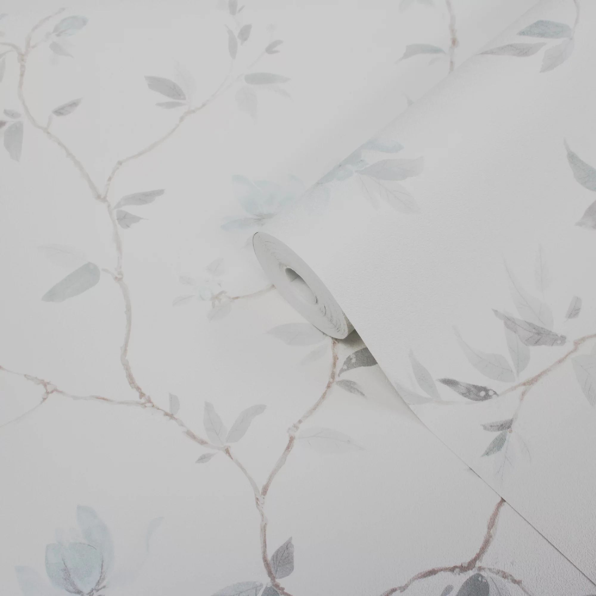 GoodHome Mugga Blue Floral Glitter Effect Textured Wallpaper 3 GoodHome Mugga Blue Floral Glitter Effect Textured Wallpaper