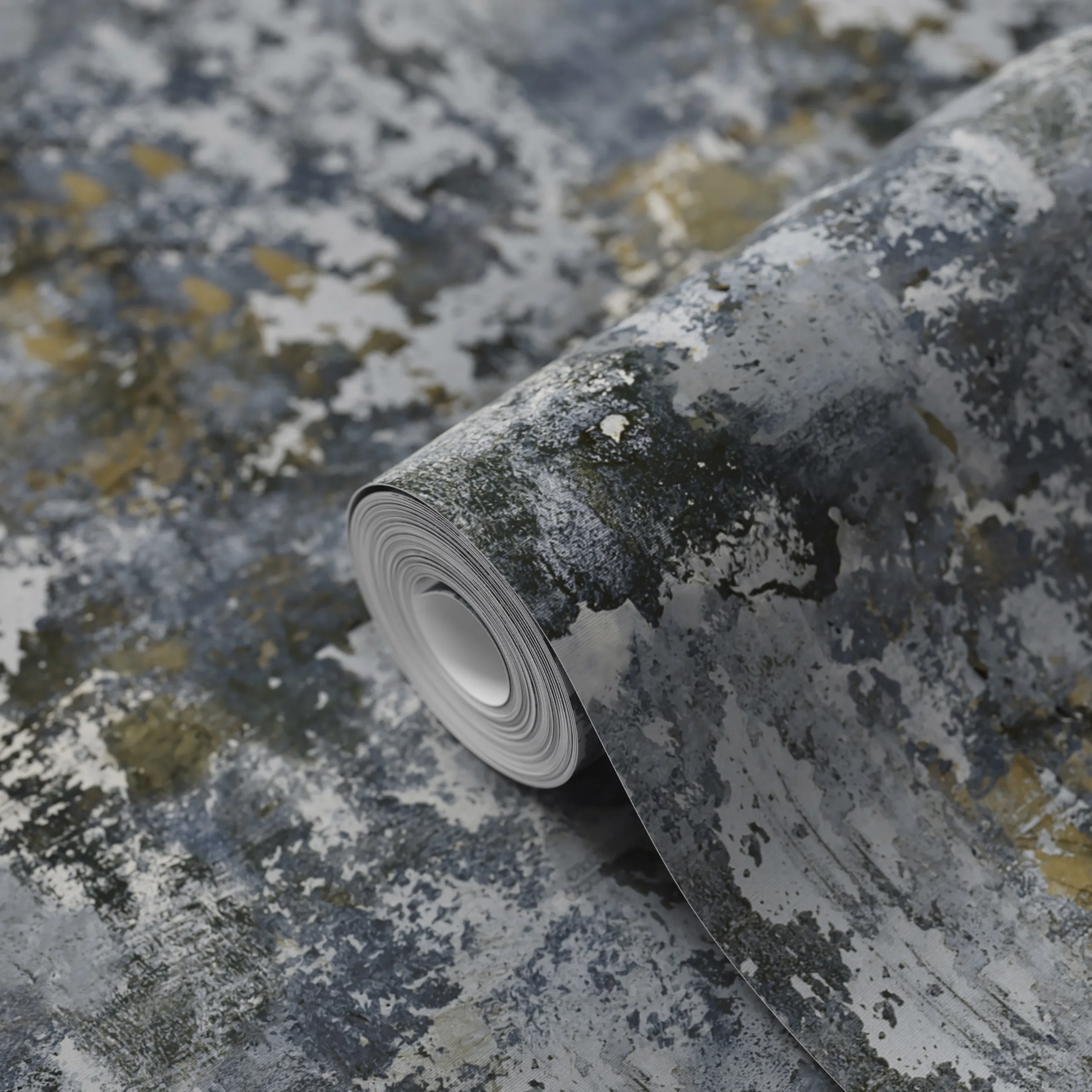 GoodHome Nivosa Navy Concrete Effect Textured Wallpaper 3 GoodHome Nivosa Navy Concrete Effect Textured Wallpaper