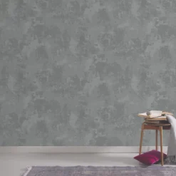 GoodHome Omey Dark Grey Distressed Effect Textured Wallpaper -Trade Point Sale goodhome omey dark grey distressed effect textured wallpaper3663602559054 03i