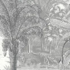 GoodHome Onyk Grey Jungle Textured Wallpaper -Trade Point Sale goodhome onyk grey jungle textured wallpaper5059340409924 37c