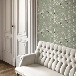 GoodHome Osum Sage Nature Textured Wallpaper -Trade Point Sale goodhome osum sage nature textured wallpaper5059340409962 01i