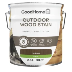 Trade Point Sale -Trade Point Sale goodhome outdoor dark oak satin quick dry wood stain 2 5l5059340297460 02c