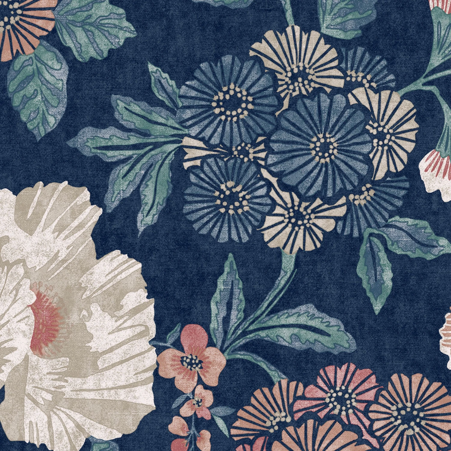 GoodHome Padworth Navy Woven Effect Textured Wallpaper 4 GoodHome Padworth Navy Woven Effect Textured Wallpaper - Image 2