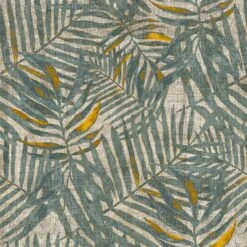GoodHome Perod Beige & Teal Palm Leaves Textured Wallpaper -Trade Point Sale goodhome perod beige teal palm leaves textured wallpaper5059340410005 02c