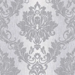 GoodHome Phacelia Grey Damask Textured Wallpaper 12 GoodHome Phacelia Grey Damask Textured Wallpaper -Trade Point Sale goodhome phacelia grey damask textured wallpaper3663602560180 38c bq