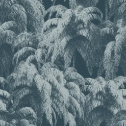 GoodHome Pumpe Blue Palm Trees Textured Wallpaper -Trade Point Sale goodhome pumpe blue palm trees textured wallpaper5059340410081 02c