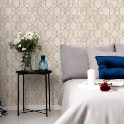 GoodHome Rylstone Taupe Geometric Metallic Effect Textured Wallpaper -Trade Point Sale goodhome rylstone taupe geometric metallic effect textured wallpaper5059340410296 21i bq