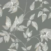 GoodHome Sapph Grey Leaf Textured Wallpaper -Trade Point Sale goodhome sapph grey leaf textured wallpaper5059340410760 36C