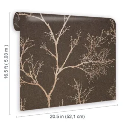 GoodHome Sudeley Brown Icy Tree Metallic Effect Textured Wallpaper 13 GoodHome Sudeley Brown Icy Tree Metallic Effect Textured Wallpaper -Trade Point Sale goodhome sudeley brown icy tree metallic effect textured wallpaper5059340410524 02t
