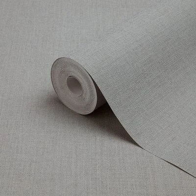 GoodHome Tille Dark Grey Fabric Effect Textured Wallpaper 3 GoodHome Tille Dark Grey Fabric Effect Textured Wallpaper