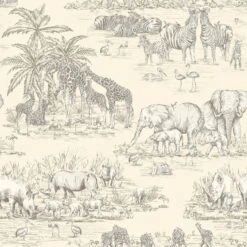 GoodHome Zircon Cream Watering Hole Metallic Effect Smooth Wallpaper -Trade Point Sale goodhome zircon cream watering hole metallic effect smooth wallpaper3663602020325 02c