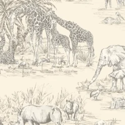 GoodHome Zircon Cream Watering Hole Metallic Effect Smooth Wallpaper -Trade Point Sale goodhome zircon cream watering hole metallic effect smooth wallpaper3663602020325 37c