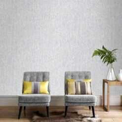 GoodHome Zoisi Silver Effect Textured Wallpaper -Trade Point Sale goodhome zoisi silver effect textured wallpaper5059340487656 01i