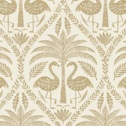 Grandeco Beige Flamingo Metallic Effect Embossed Wallpaper -Trade Point Sale grandeco beige flamingo metallic effect embossed wallpaper5411012481360 37c bq