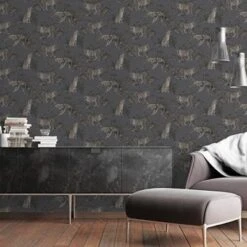 Grandeco Grey Leopard Woven Effect Embossed Wallpaper -Trade Point Sale grandeco grey leopard woven effect embossed wallpaper5411012481308 02i bq