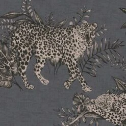 Grandeco Grey Leopard Woven Effect Embossed Wallpaper -Trade Point Sale grandeco grey leopard woven effect embossed wallpaper5411012481308 37c bq