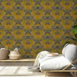 Grandeco Yellow Animal Smooth Wallpaper -Trade Point Sale grandeco yellow animal smooth wallpaper5411012466015 20i