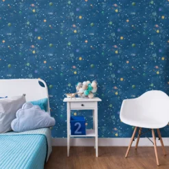 Holden Décor Blue Space Smooth Wallpaper -Trade Point Sale holden decor blue space smooth wallpaper5022976420557 01i bq