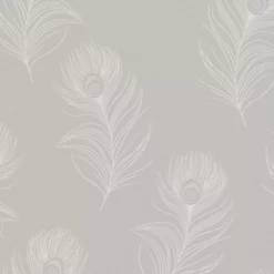 Holden Décor Grey Feather Embossed Wallpaper -Trade Point Sale holden decor grey feather embossed wallpaper5022976492332 03c bq