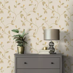 Holden Décor Opus Lia Beige & Yellow Metallic Effect Floral Trail Embossed Wallpaper -Trade Point Sale holden decor opus lia beige yellow metallic effect floral trail embossed wallpaper5022976351752 20i bq