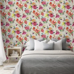 Holden Décor Statement Pomegranate Multicolour Floral Metallic Effect Smooth Wallpaper -Trade Point Sale holden decor statement pomegranate multicolour floral metallic effect smooth wallpaper5022976418851 21i BQ