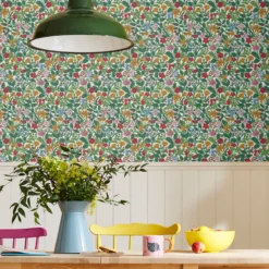 Joules Arts & Crafts Multicolour Floral Smooth Wallpaper -Trade Point Sale joules arts crafts multicolour floral smooth wallpaper5011583526097 20i bq