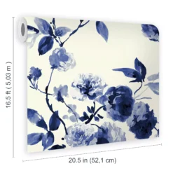 Joules Blue Boho Bloom Smooth Wallpaper 13 Joules Blue Boho Bloom Smooth Wallpaper -Trade Point Sale joules blue boho bloom smooth wallpaper5011583526639 02t bq