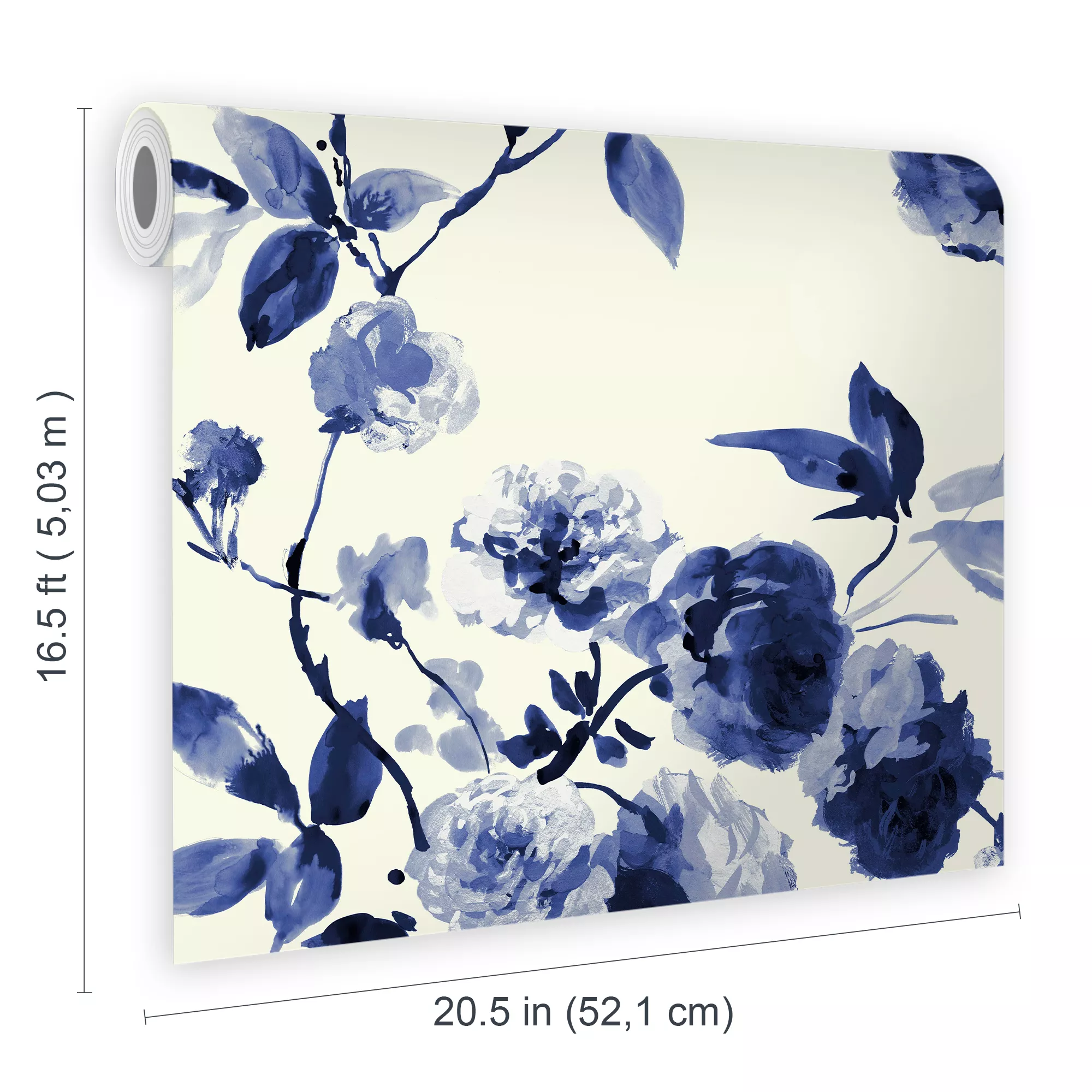 Joules Blue Boho Bloom Smooth Wallpaper 8 Joules Blue Boho Bloom Smooth Wallpaper - Image 6