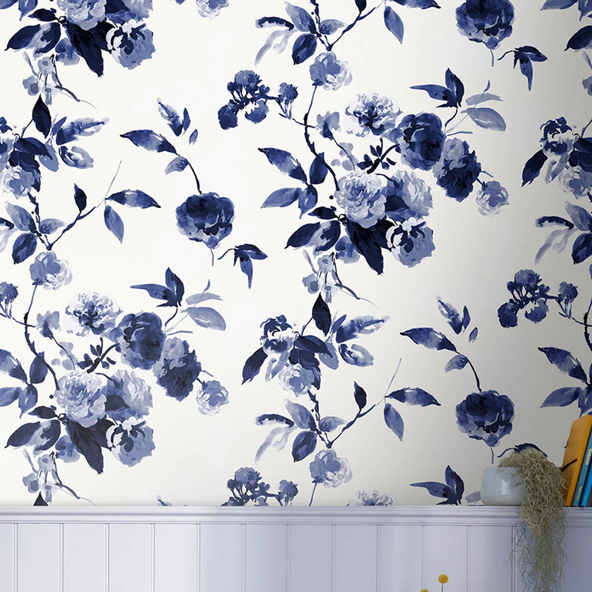 Joules Blue Boho Bloom Smooth Wallpaper 7 Joules Blue Boho Bloom Smooth Wallpaper - Image 5