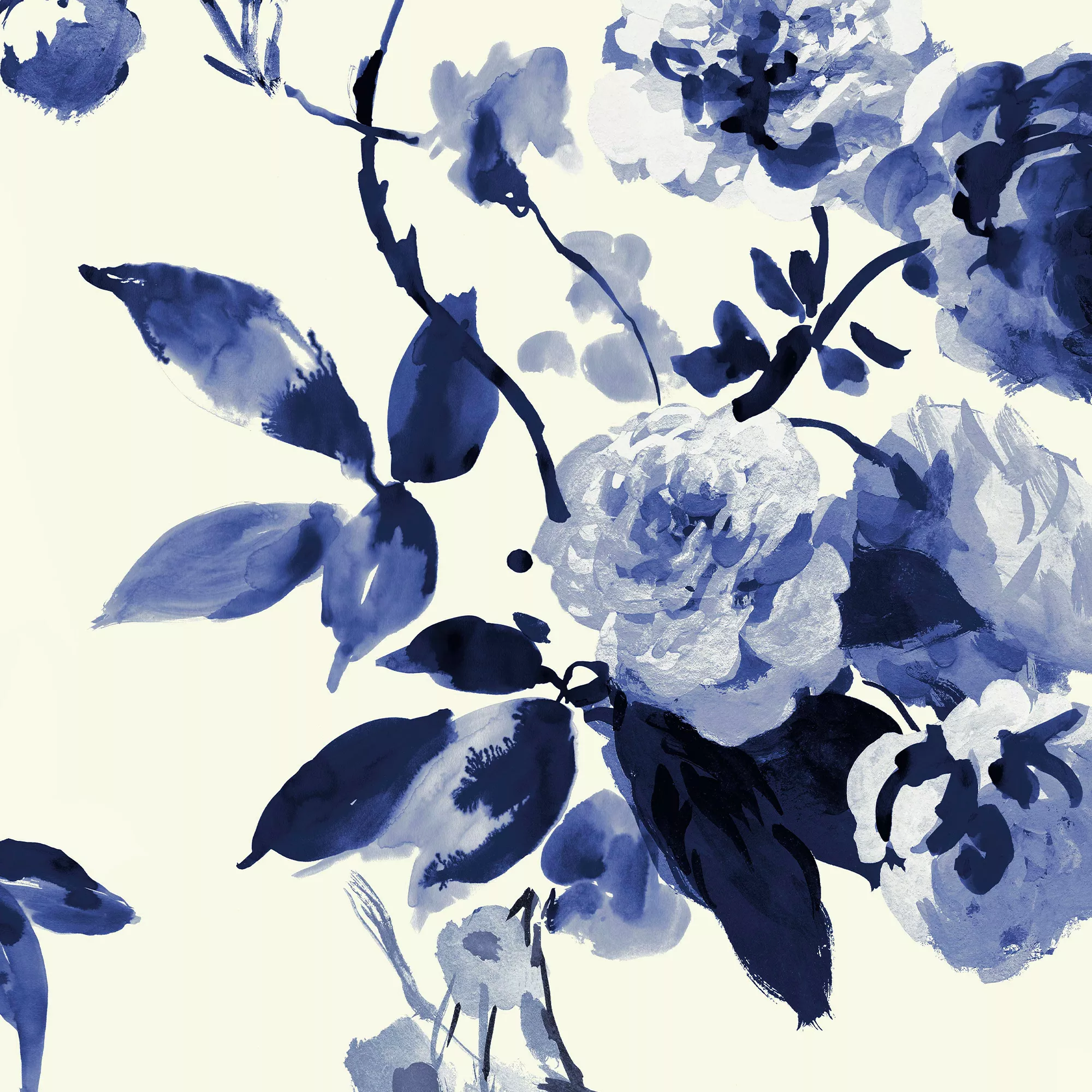 Joules Blue Boho Bloom Smooth Wallpaper 5 Joules Blue Boho Bloom Smooth Wallpaper - Image 3