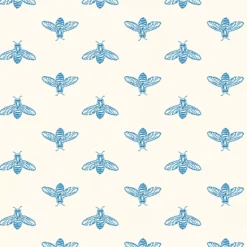 Joules Blue Haze Bee Smooth Wallpaper -Trade Point Sale joules blue haze bee smooth wallpaper5011583526158 02c bq