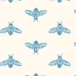 Joules Blue Haze Bee Smooth Wallpaper -Trade Point Sale joules blue haze bee smooth wallpaper5011583526158 37c bq