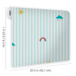 Joules Blue Whatever The Weather Icons Smooth Wallpaper -Trade Point Sale joules blue whatever the weather icons smooth wallpaper5011583527292 02t bq