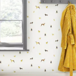 Joules Cream Harbour Dog Smooth Wallpaper -Trade Point Sale joules cream harbour dog smooth wallpaper5011583526608 20i bq