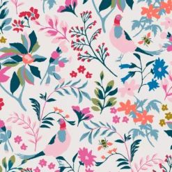 Joules Multicolour Bird & Floral Smooth Wallpaper -Trade Point Sale joules multicolour bird floral smooth wallpaper5011583526875 02c bq